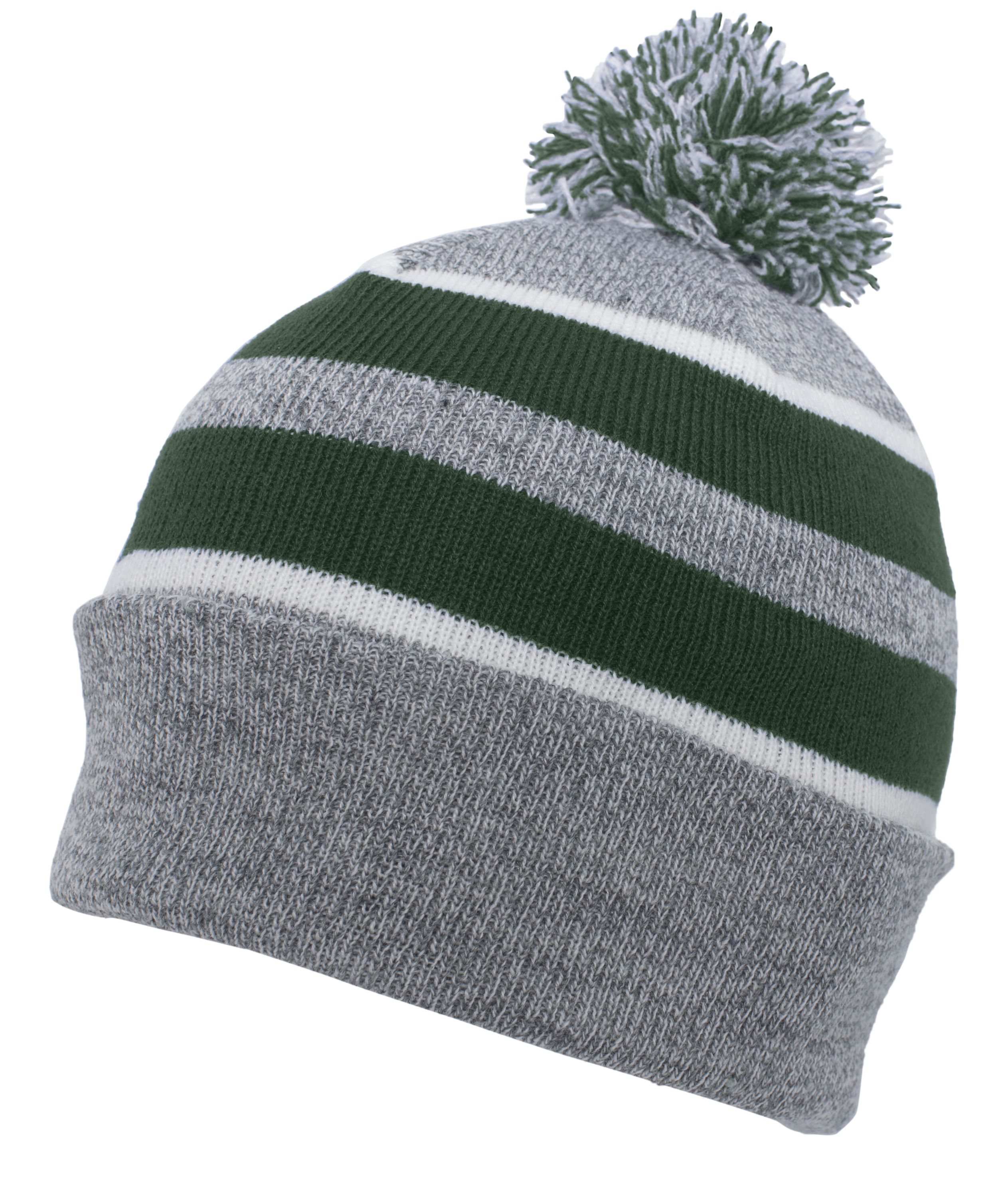 Knit Fold Over Pom-Pom Beanie 11