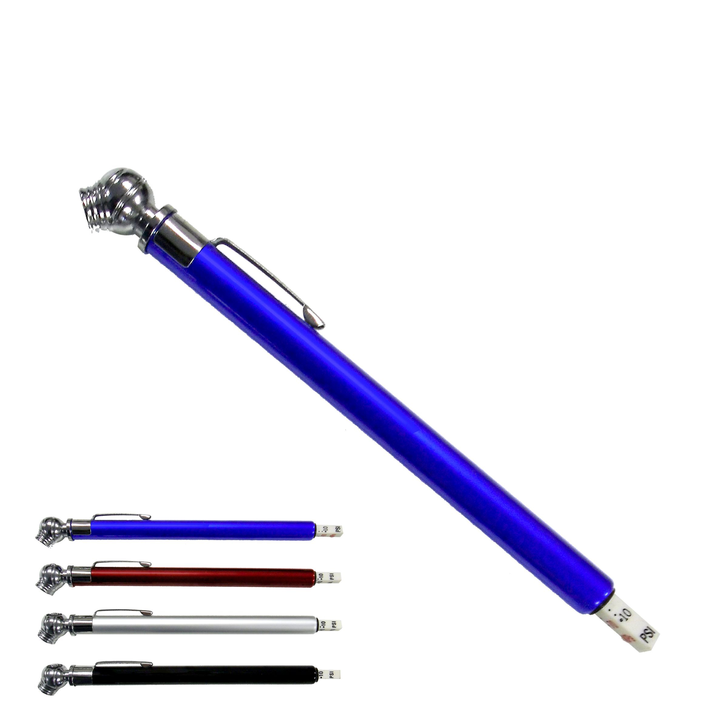 Auto Tire Pressure Gauge w/Chrome Colored Barrel 13