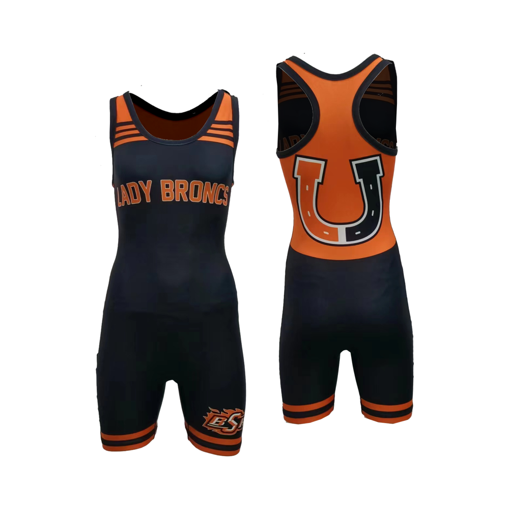 Women's Stretch Polyester Wrestling Singlet 1