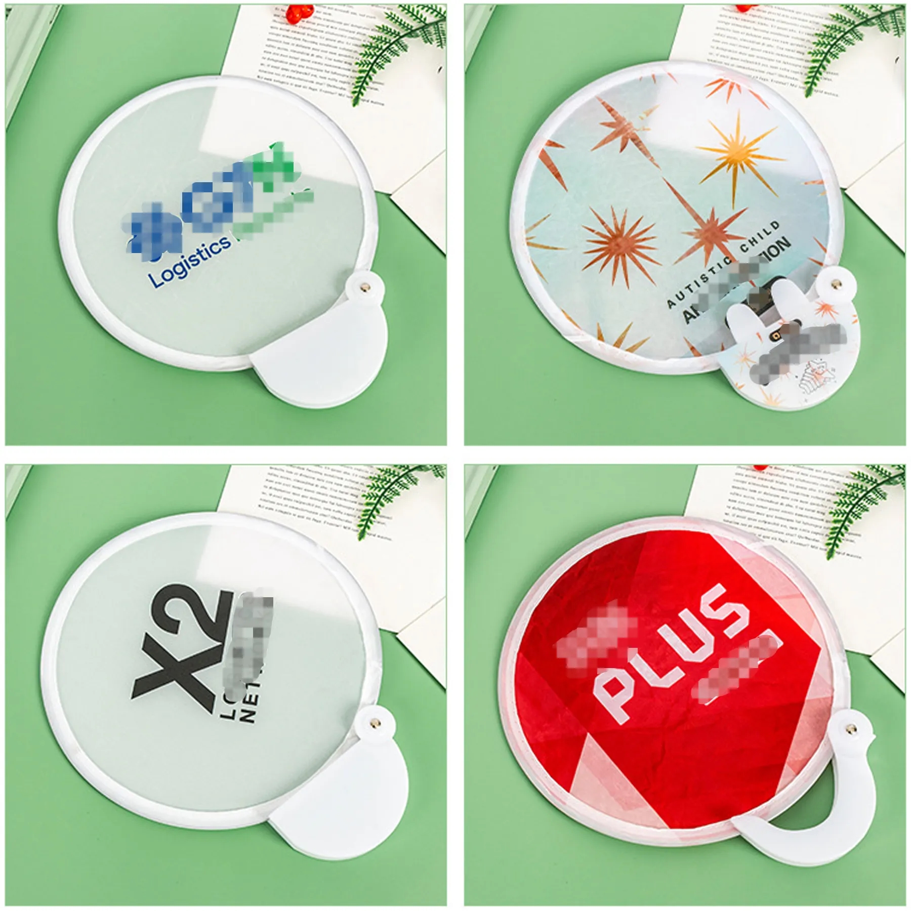 Custom Printed Folding Hand Fan with Pouch 6