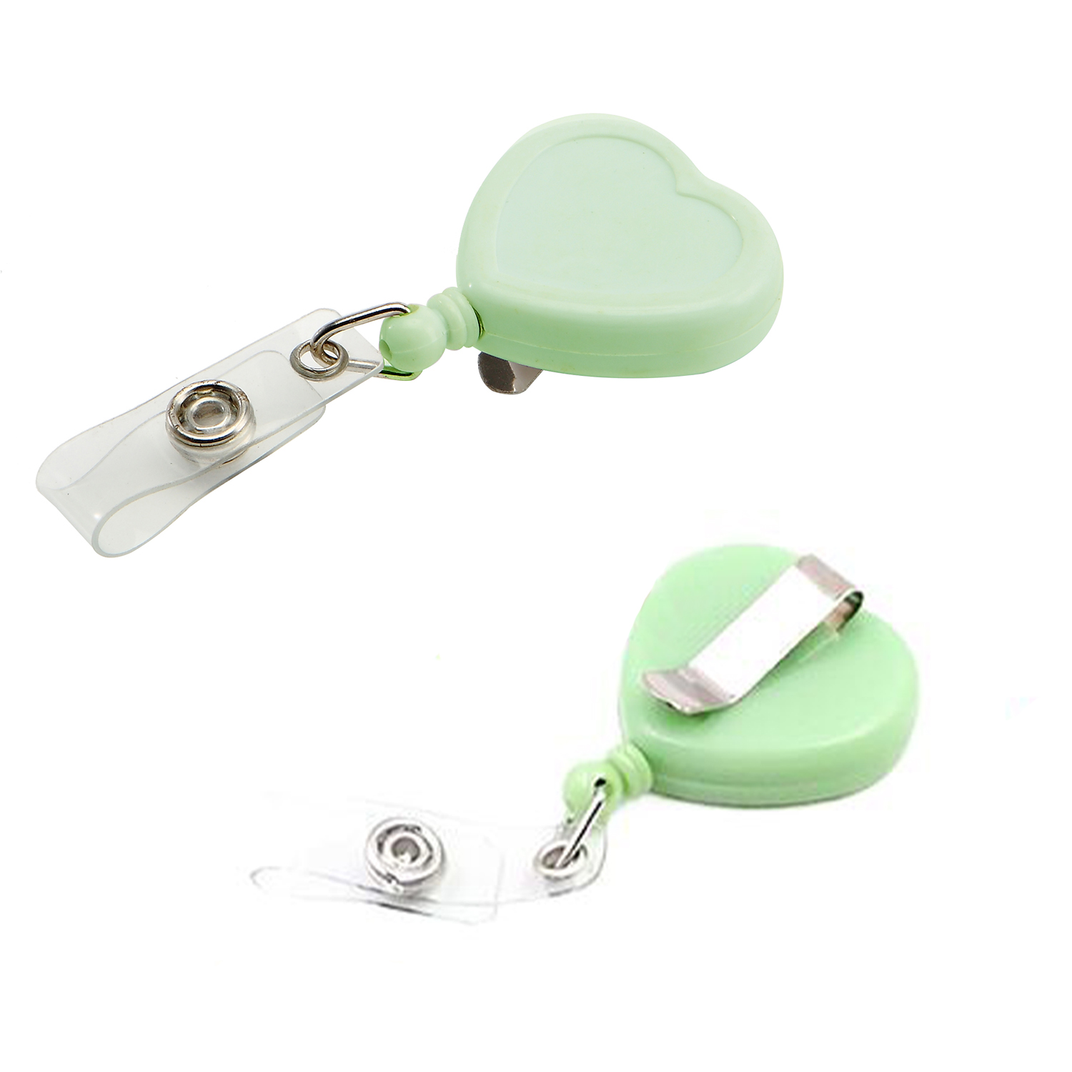 Retractable Heart Shape Badge Reel 12