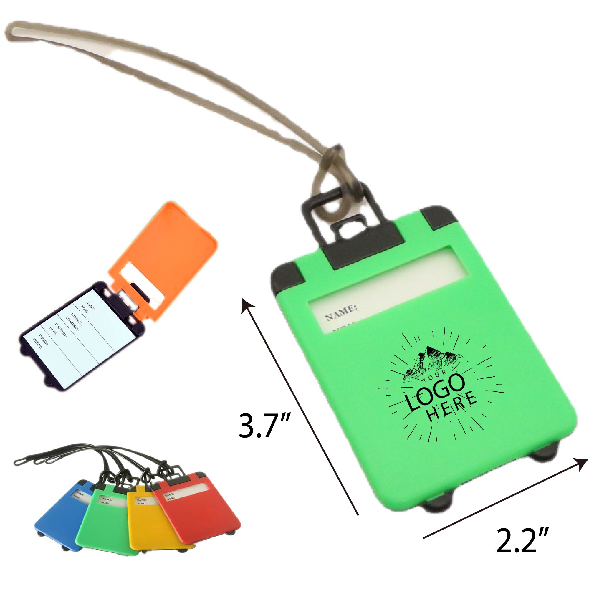 Suitcase Shaped Travel Tote Luggage Tags 3