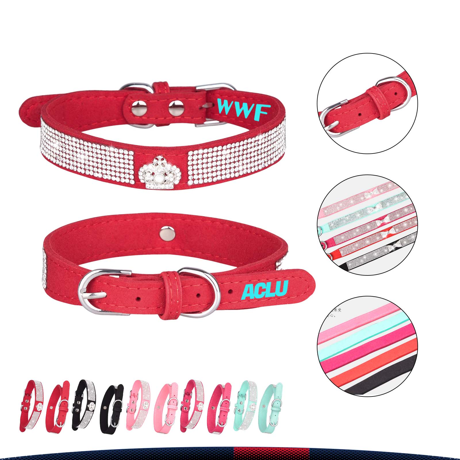 Sparkly Rhinestone Pet Collar 1