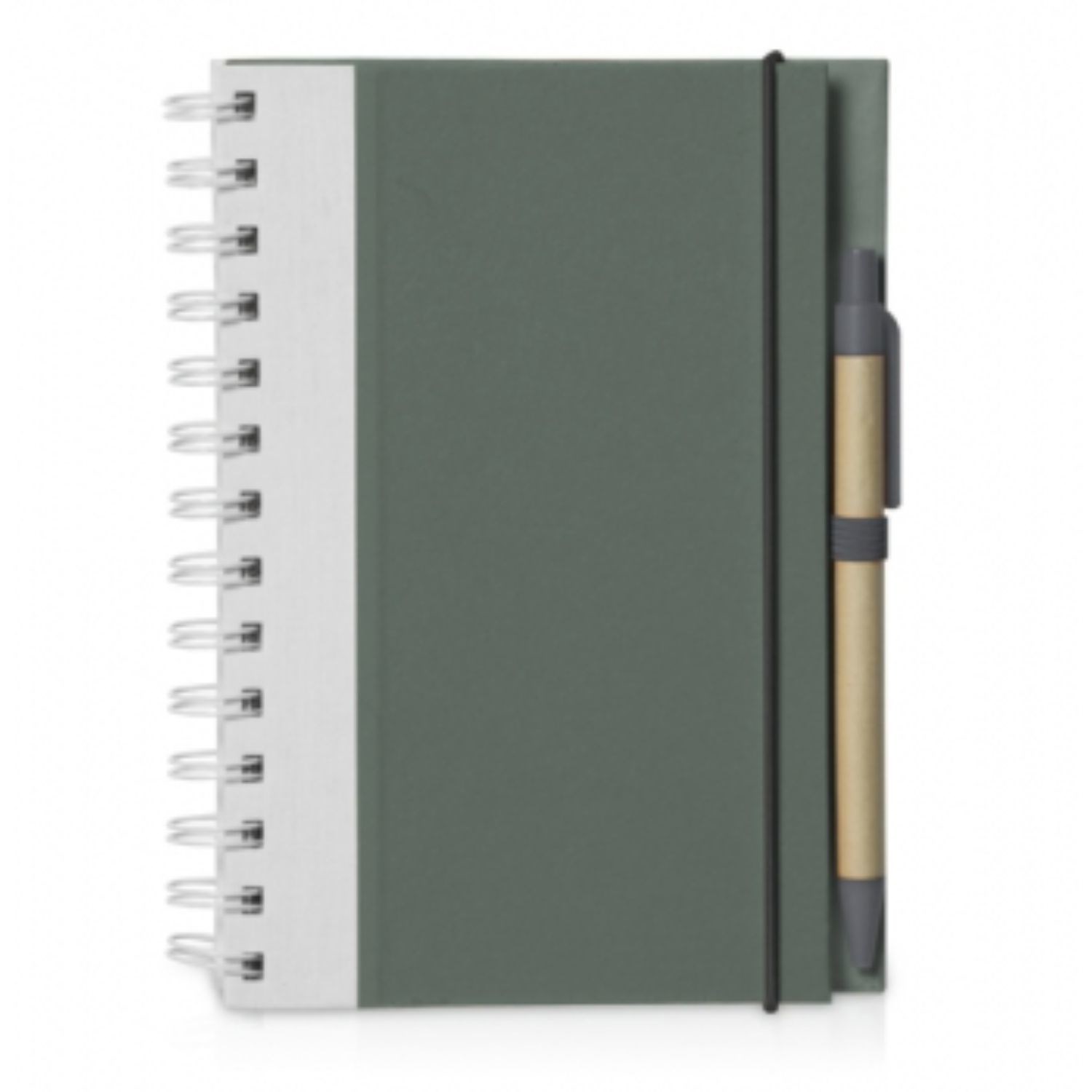 Recyclable Spiral Notebook w/ Pen Two-Tone ECO Notebooks 5