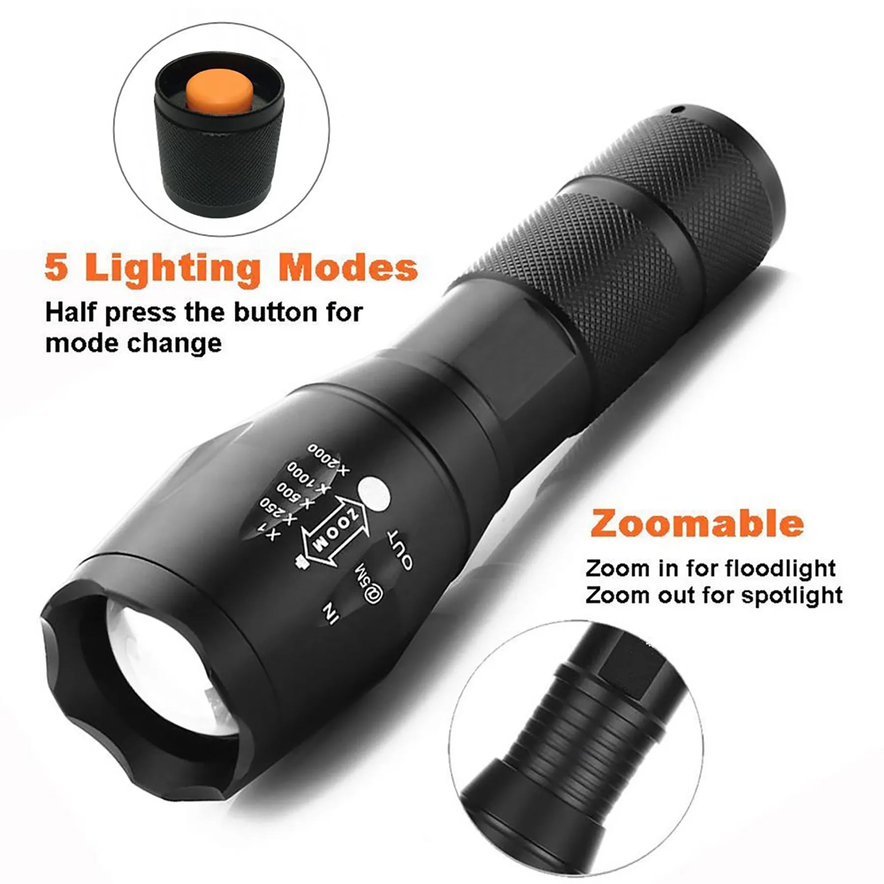 Aluminum LED Flashlight 6