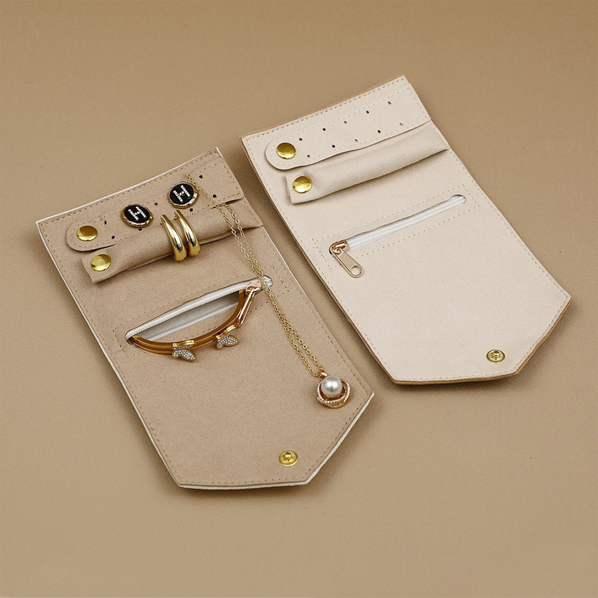 PU Multi-Function Jewelry Roll Bag 3