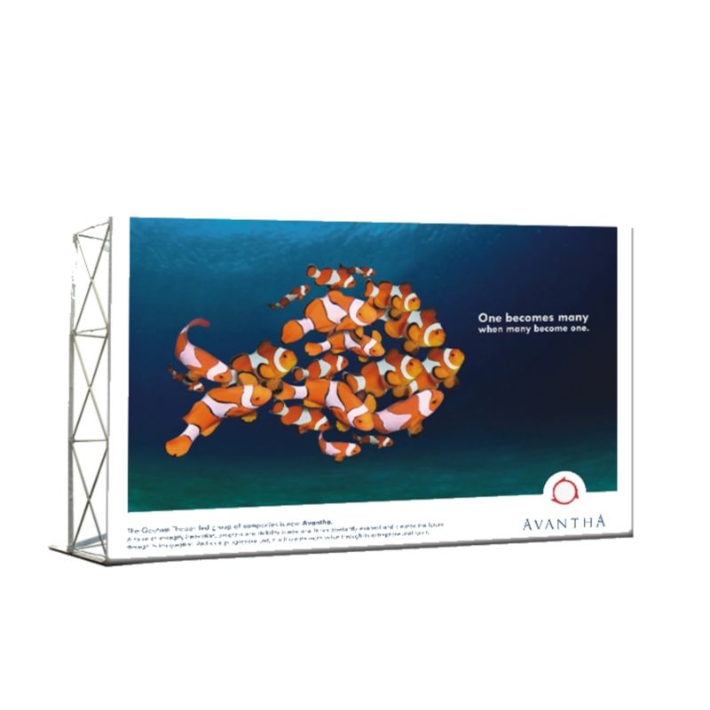 Flat Back Wall Replacement Graphic, Single-Sided Pop Up Display Wall - 16' x 8' trade show display 2