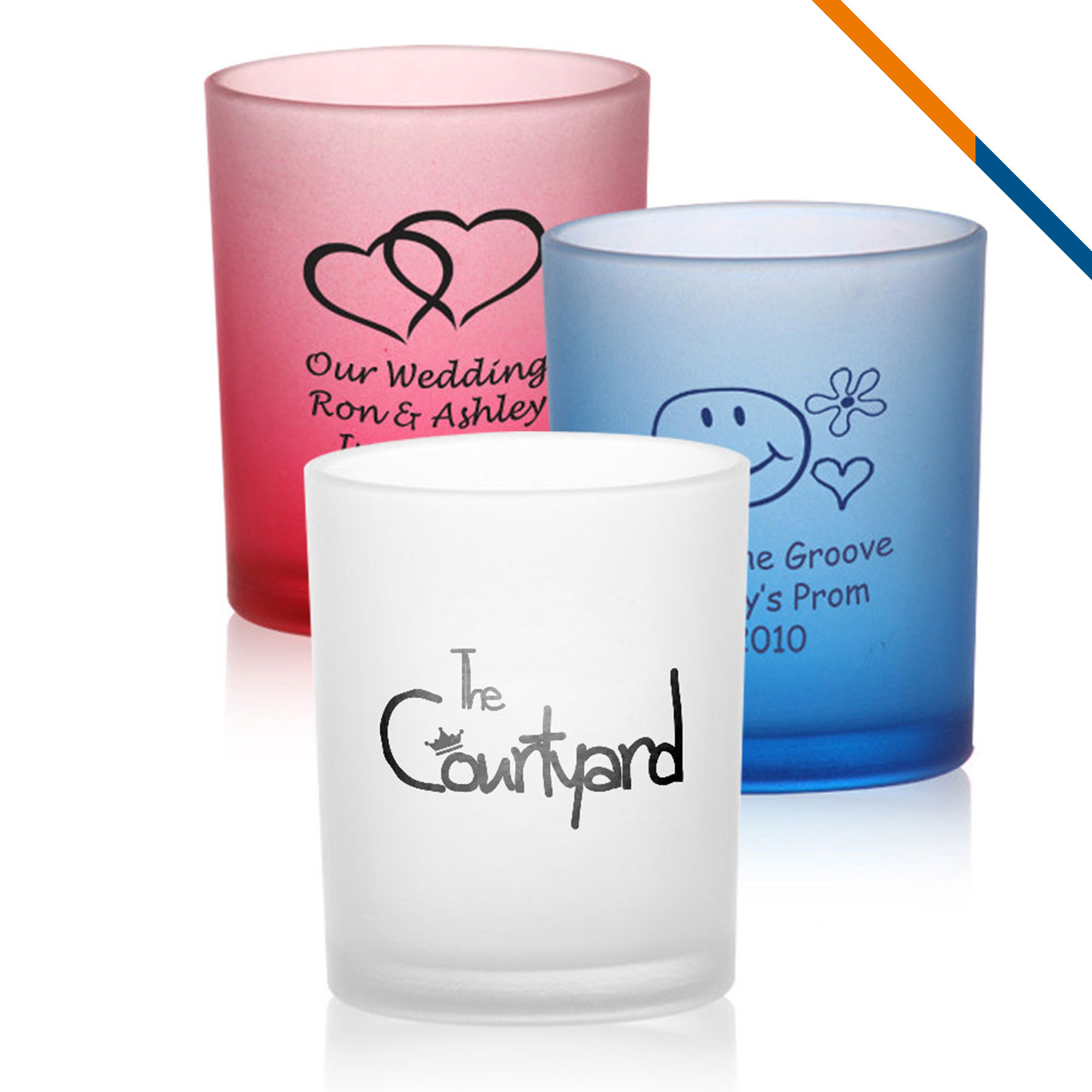 Nessia Frosted Votive Candle Holder - 3 OZ. 4