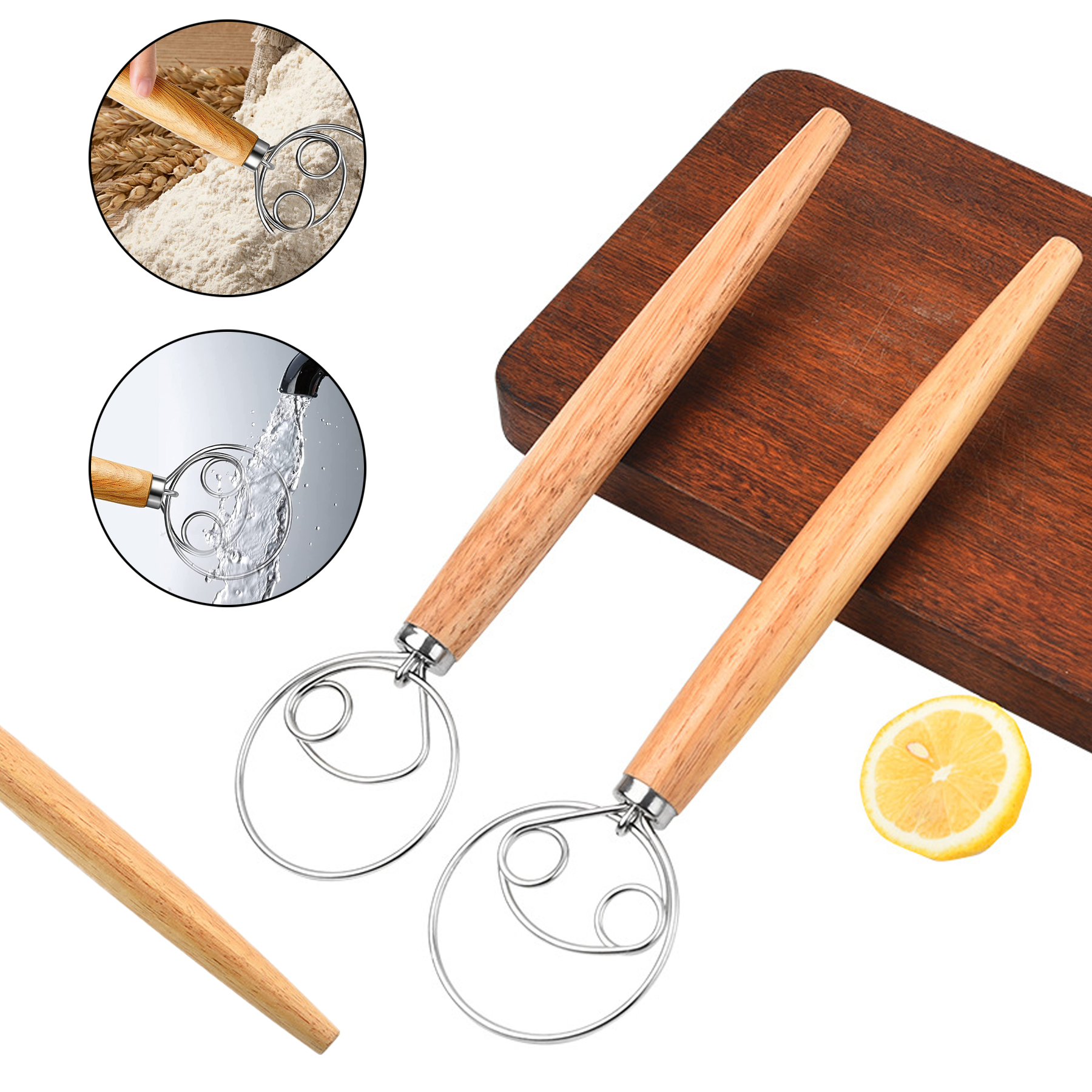 Danish Whisk Bread Dough Hand Mixer 2