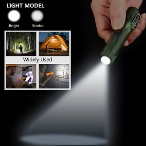 LED Flashlight With Strobe Mode And Dual Arc Lighter 3