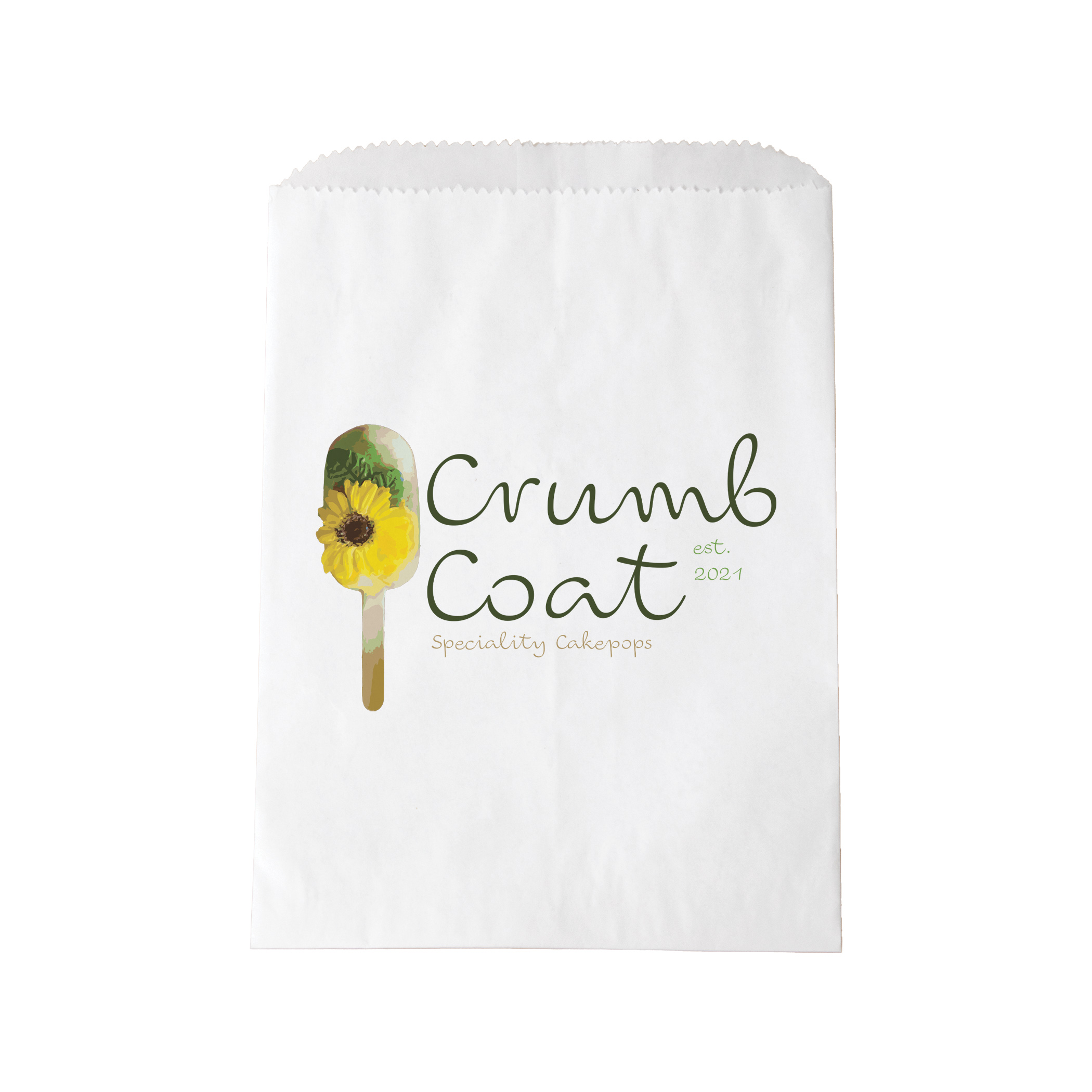 Glassine Lined Cookie/Nut Bag - White Kraft 1