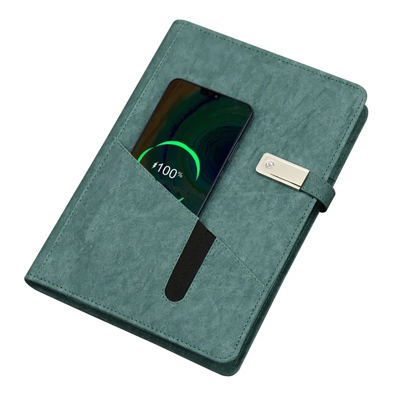 Wireless Charging Notebook With 8000mAh Power Bank & U disk 2