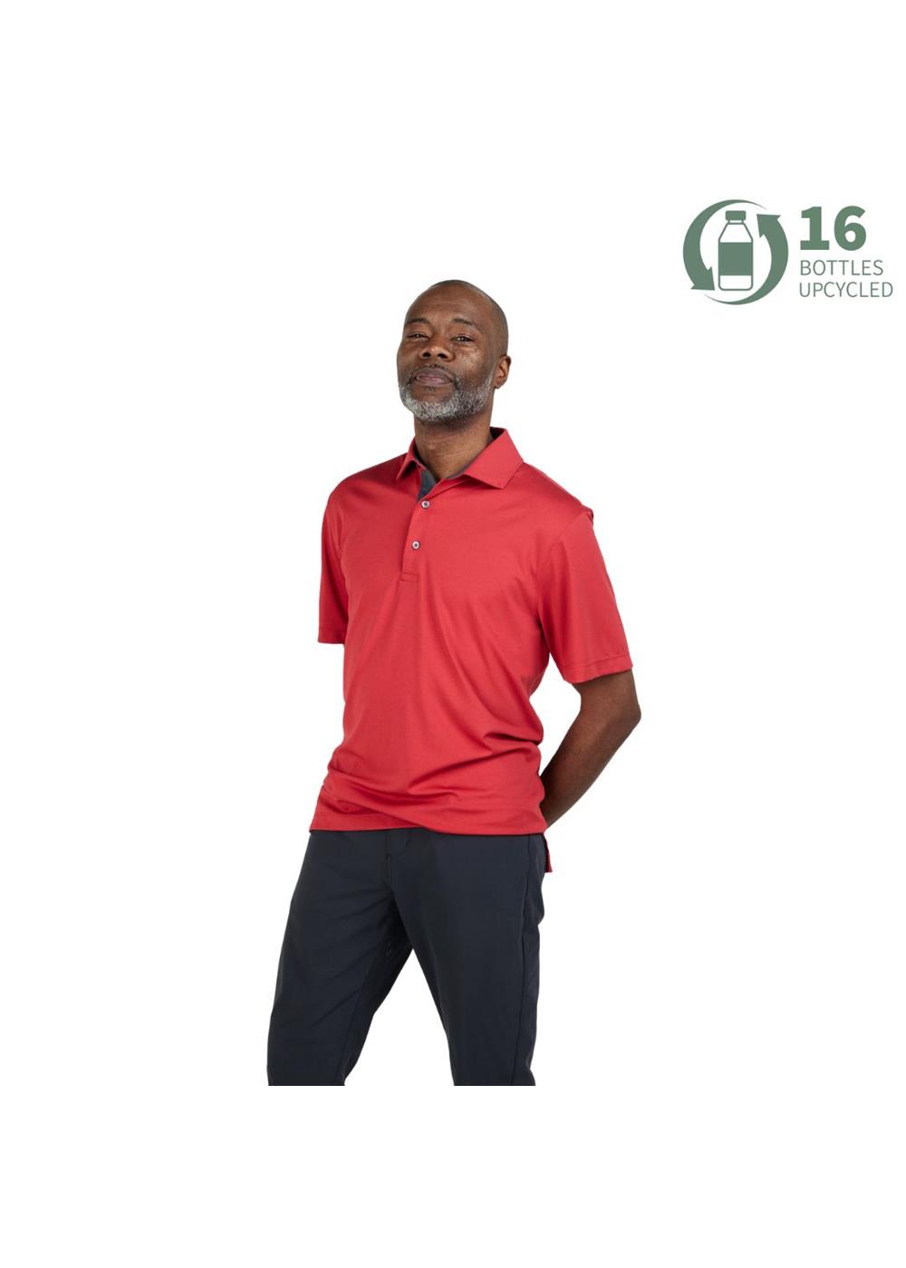 Storm Creek Men's Visionary II Solid Short Sleeve Polo 18