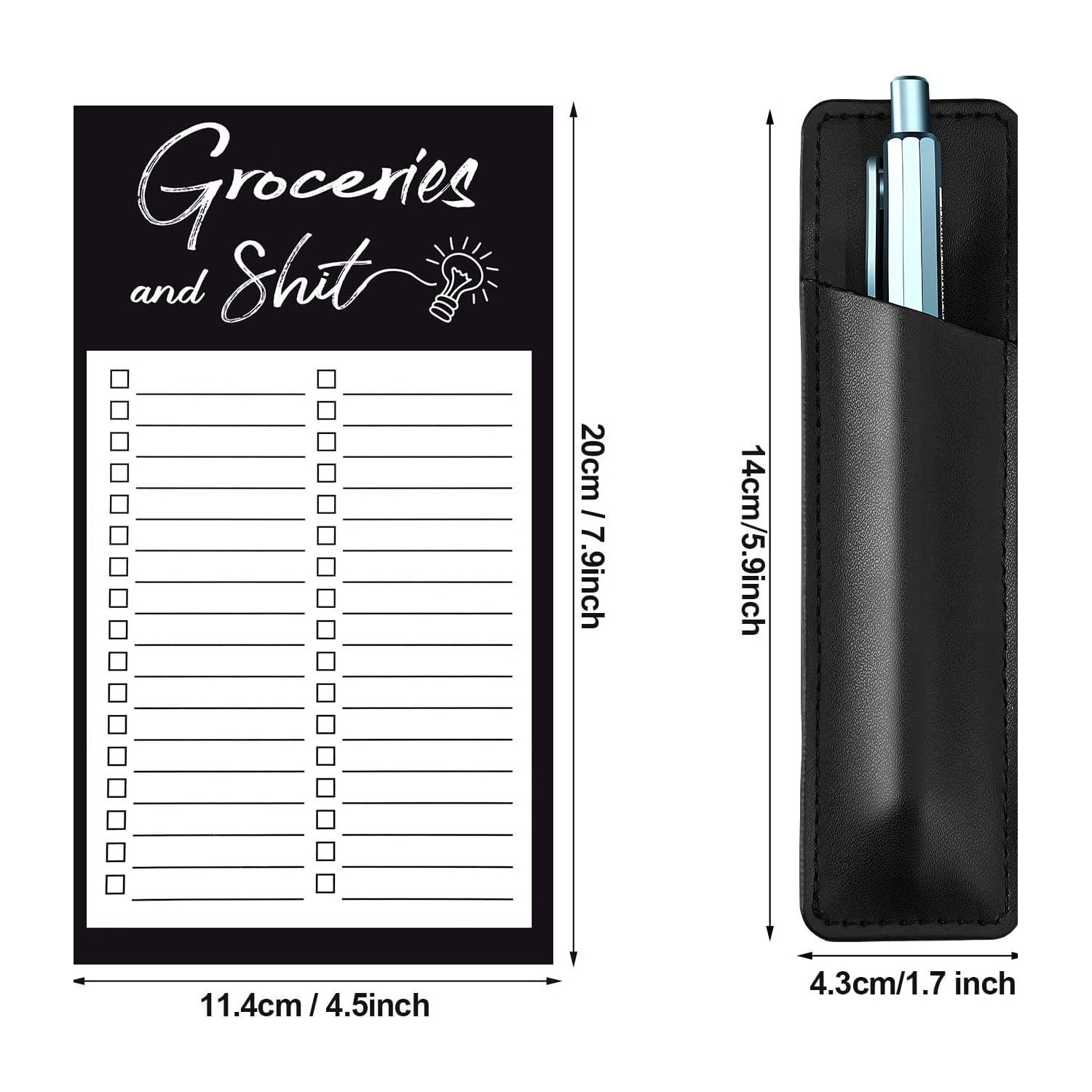 Magnetic Memo Notepad w/ Pen Holder 6
