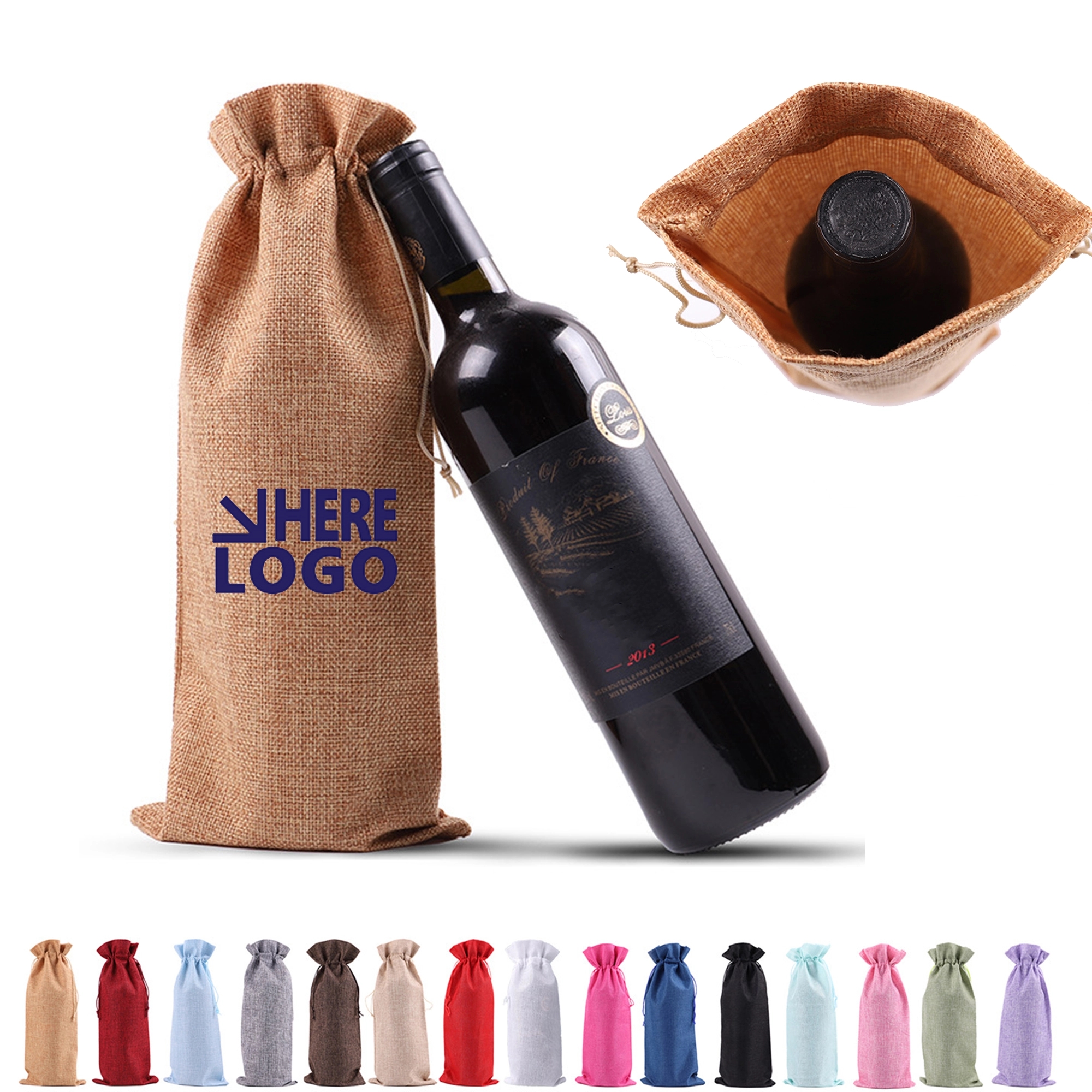 Drawstring Wine Gift Bag 3