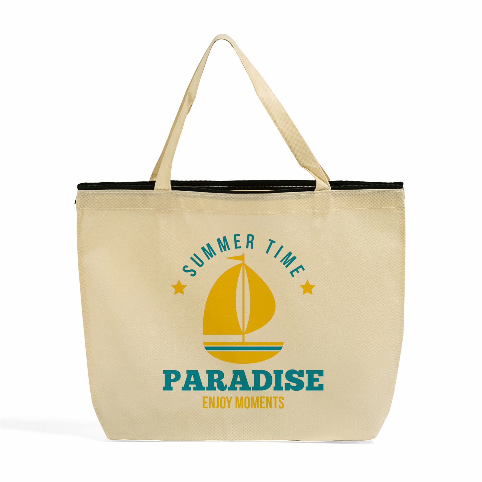 Zip-Top Non-Woven Tote Bag 8