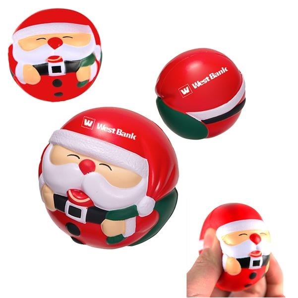 Santa Claus Squeeze Stress Reliever Ball Toys for Christmas Party Children and Adult 2