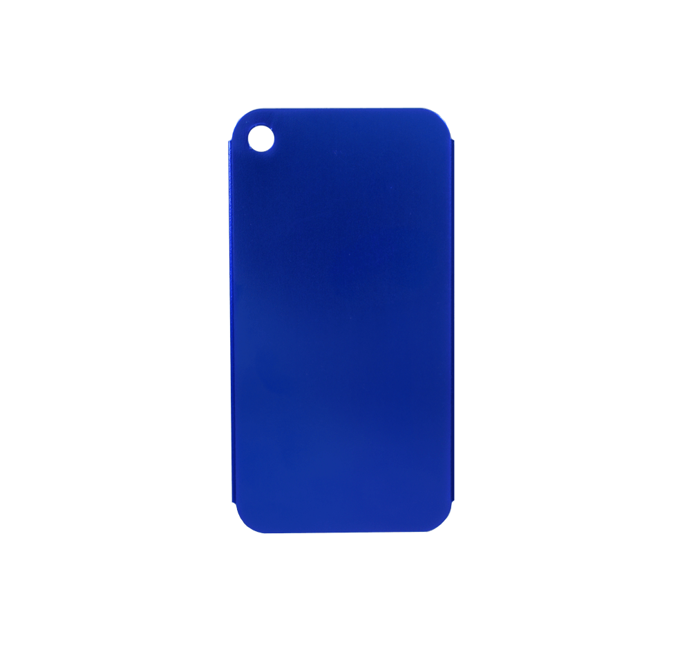 Texture Tone® Aluminum Rectangle Luggage Tag 2