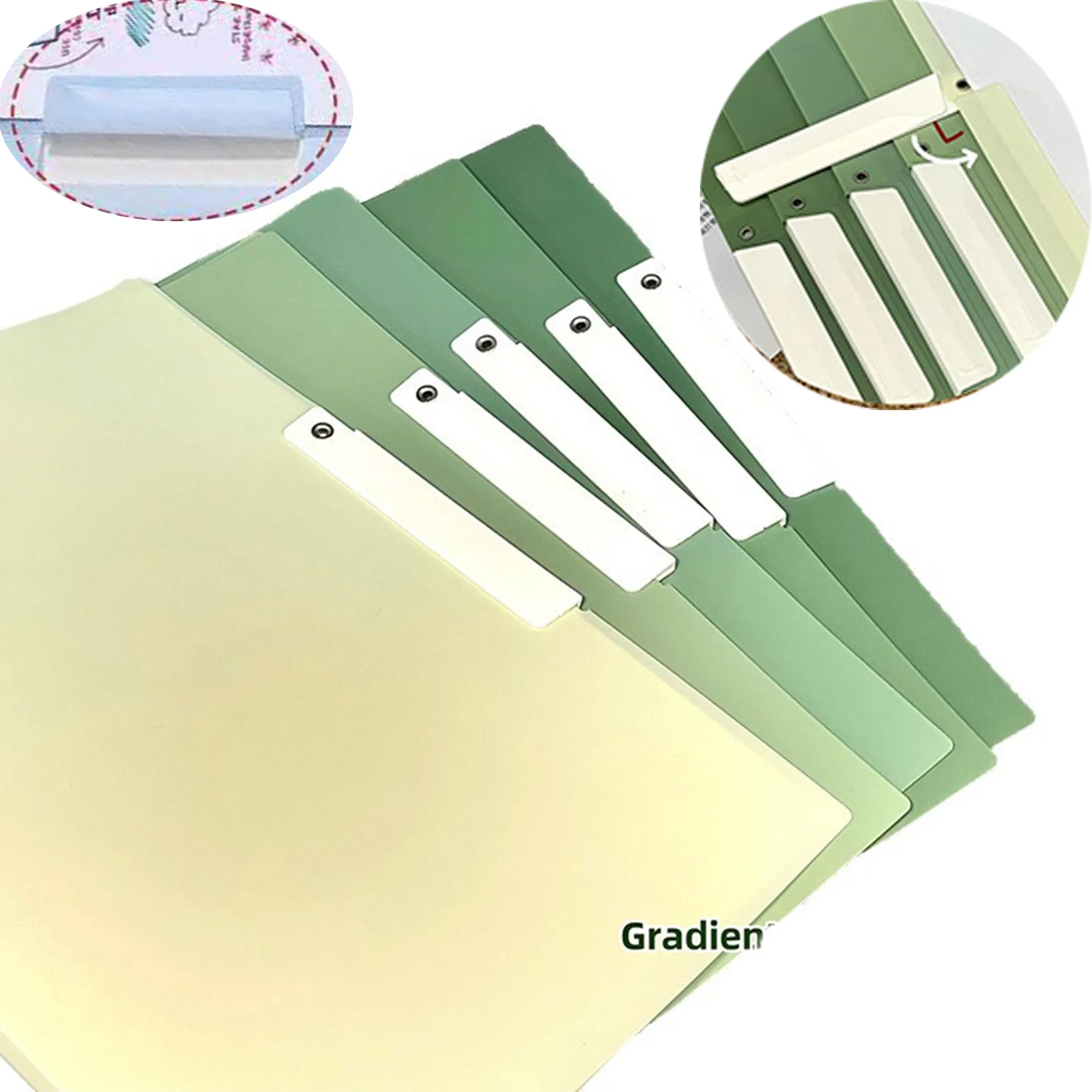 Ins Resume Information, Thickened Double-Clip Rotary Text 5