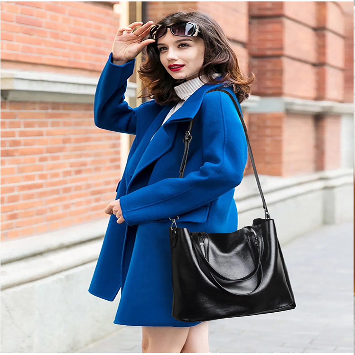 Women Leather Laptop Tote 6