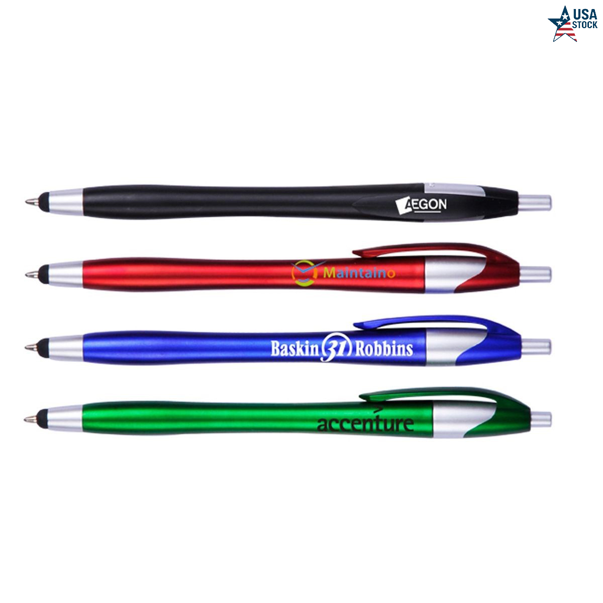Retractable ballpoint pen with stylus 1