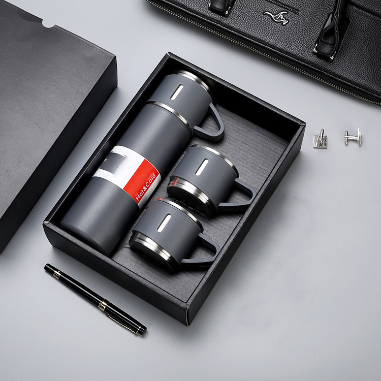 Premium 304 Stainless Steel Insulated Travel Mug Set with Elegant Gift Box 2
