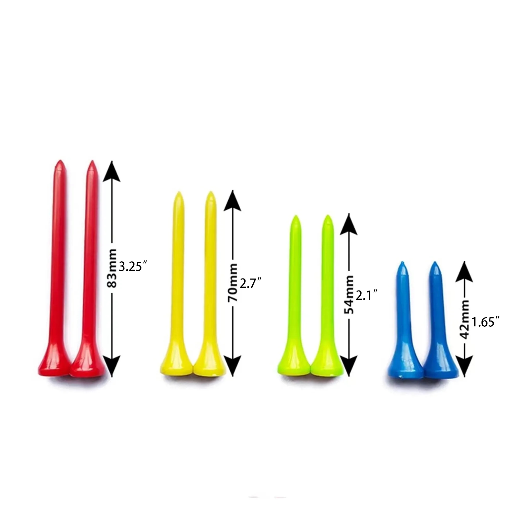 MOQ100 2.7" Golf Plastic Ball Spikes Tee 3