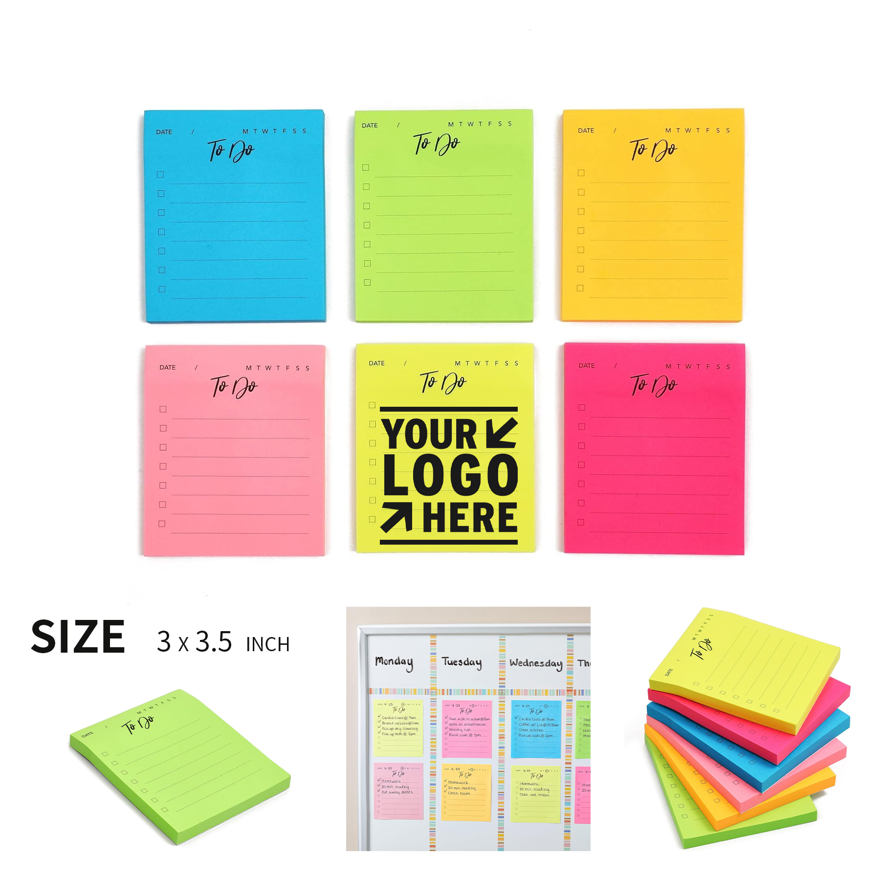 3" x 3.5" 70 Sheets Sticky Note