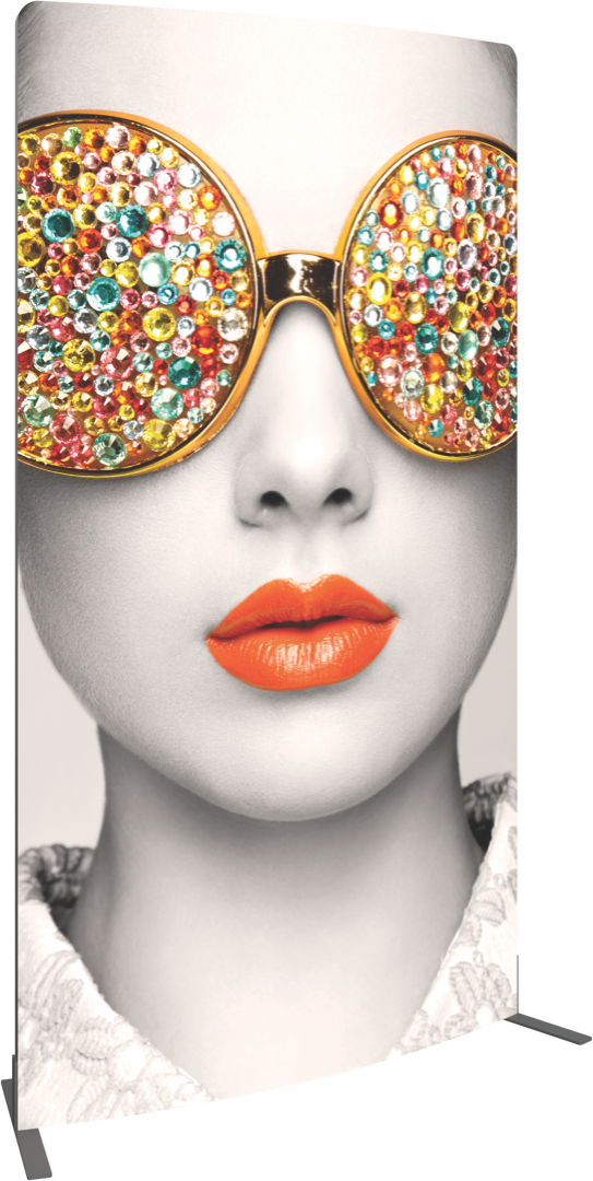 Vector Frame Curved 02 Fabric Banner Display 1