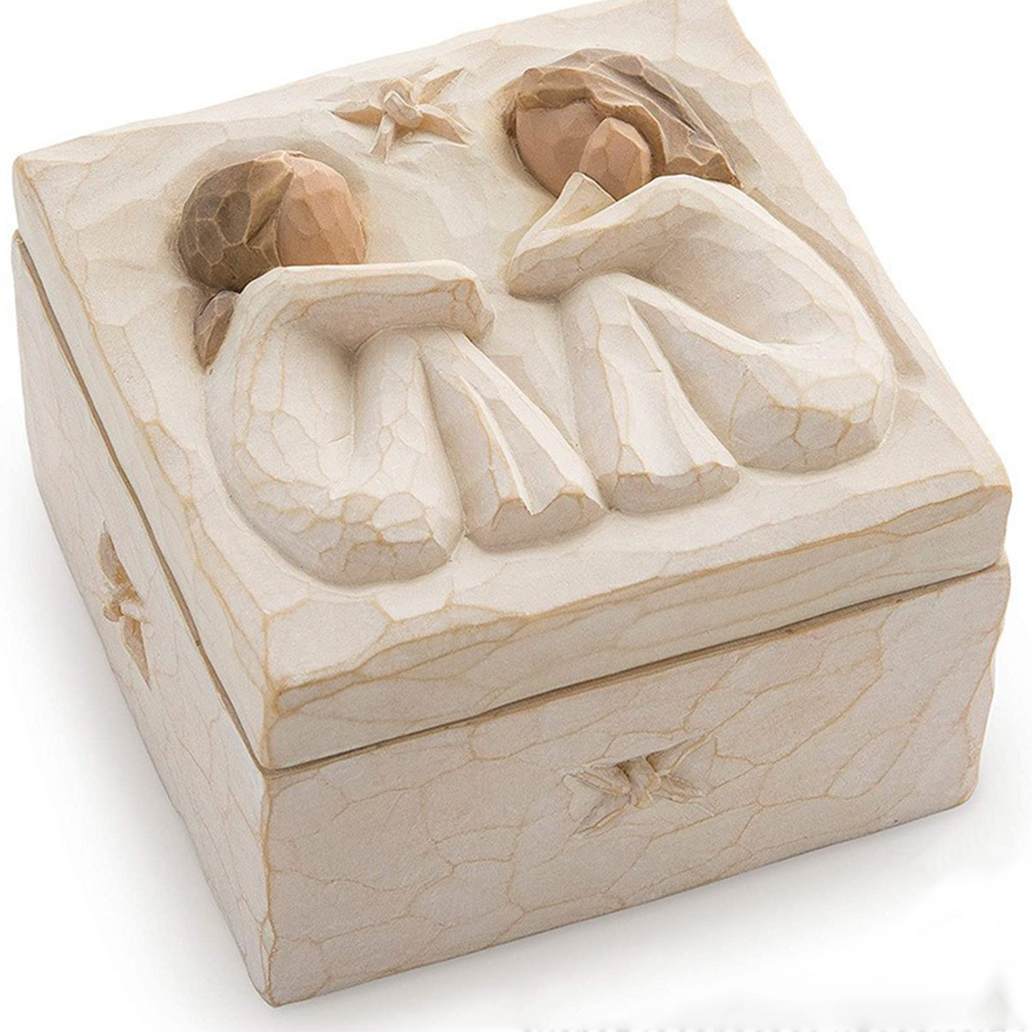 Sculpted Hand Painted Resin Keepsake Box 2