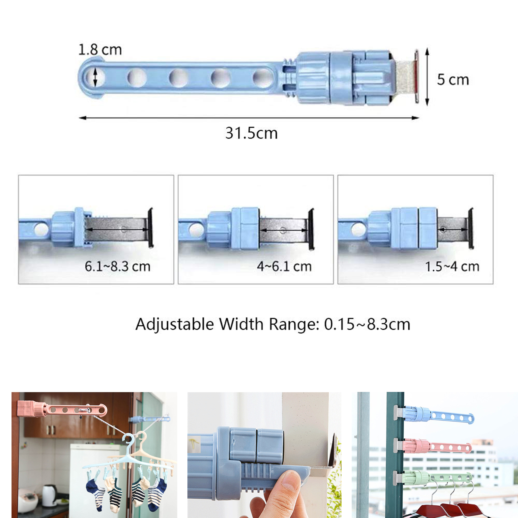 5 Hole Window Frame Hanger Space Saver Hanger 2