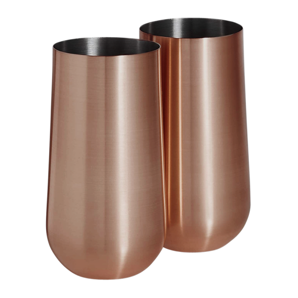 Stainless Steel Stemless Champagne Flute 6