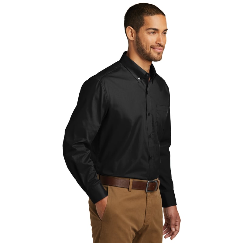 Port Authority Long Sleeve Carefree Poplin Shirt. 6