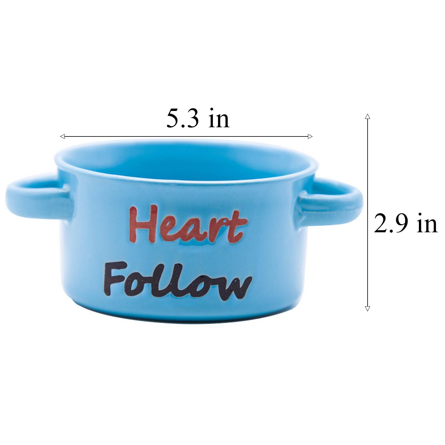 19oz Double Handle Ceramic Soup Bowl 3
