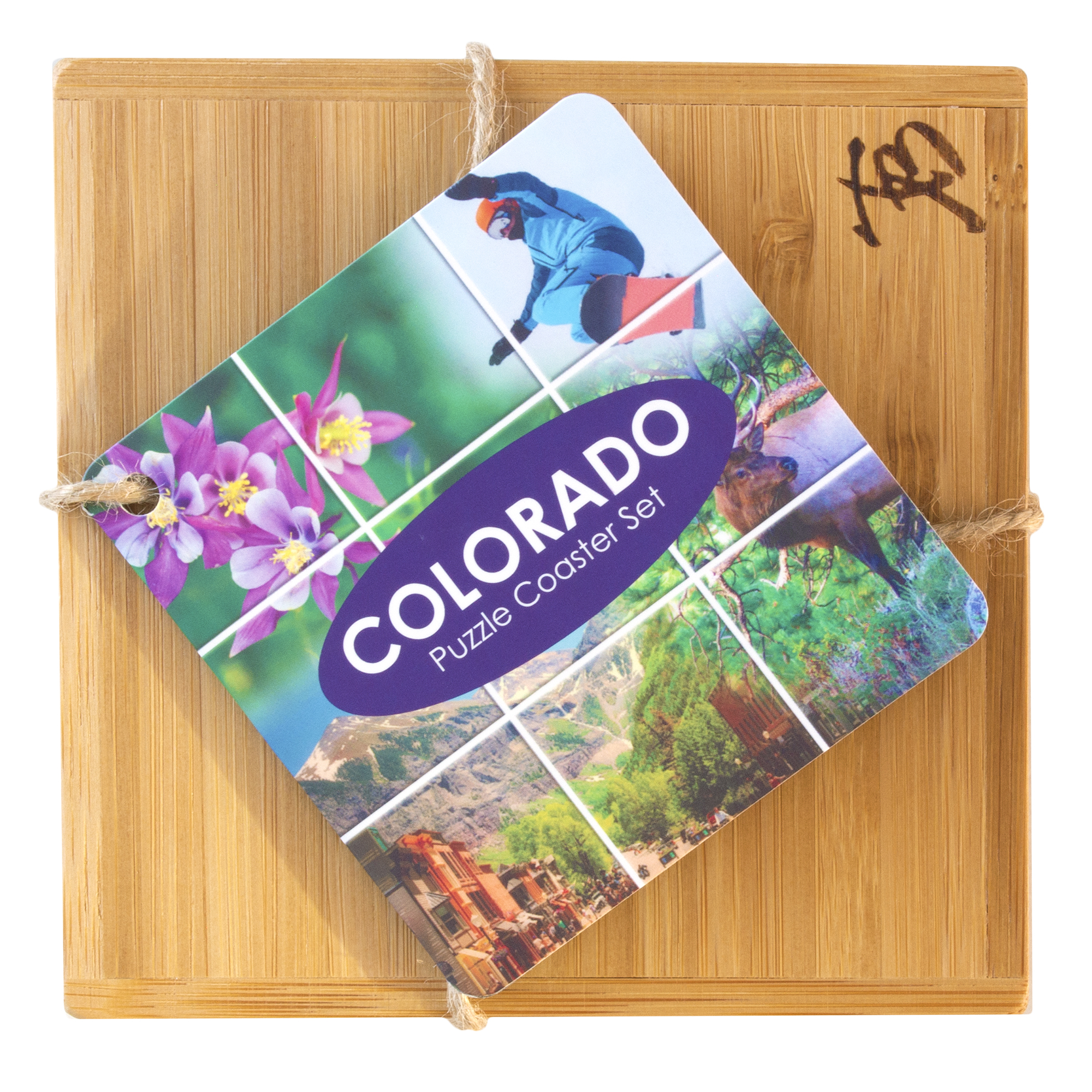 Colorado Puzzle Coaster Set 6