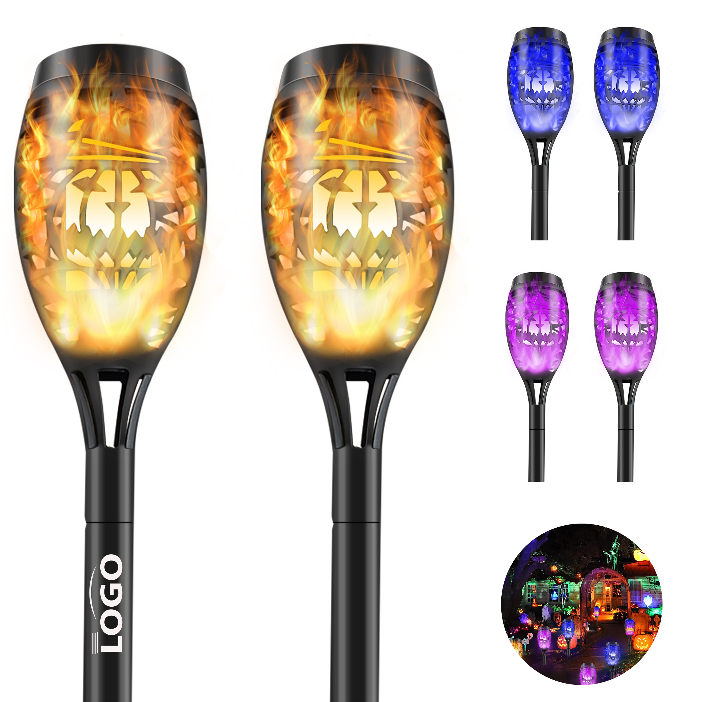 Solar Garden Torch Light-Flame Effect 2