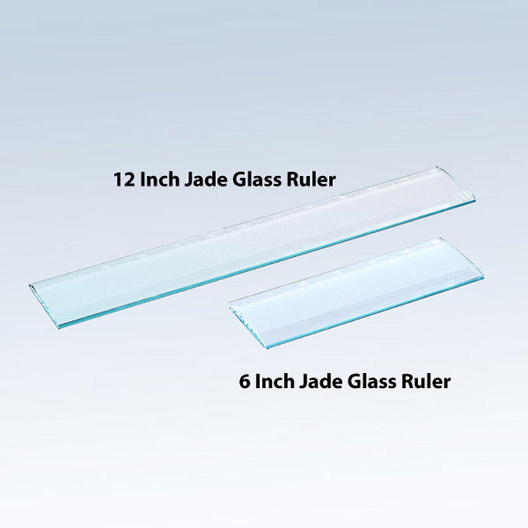 12 in Jade Glass Ruler - Screened 1