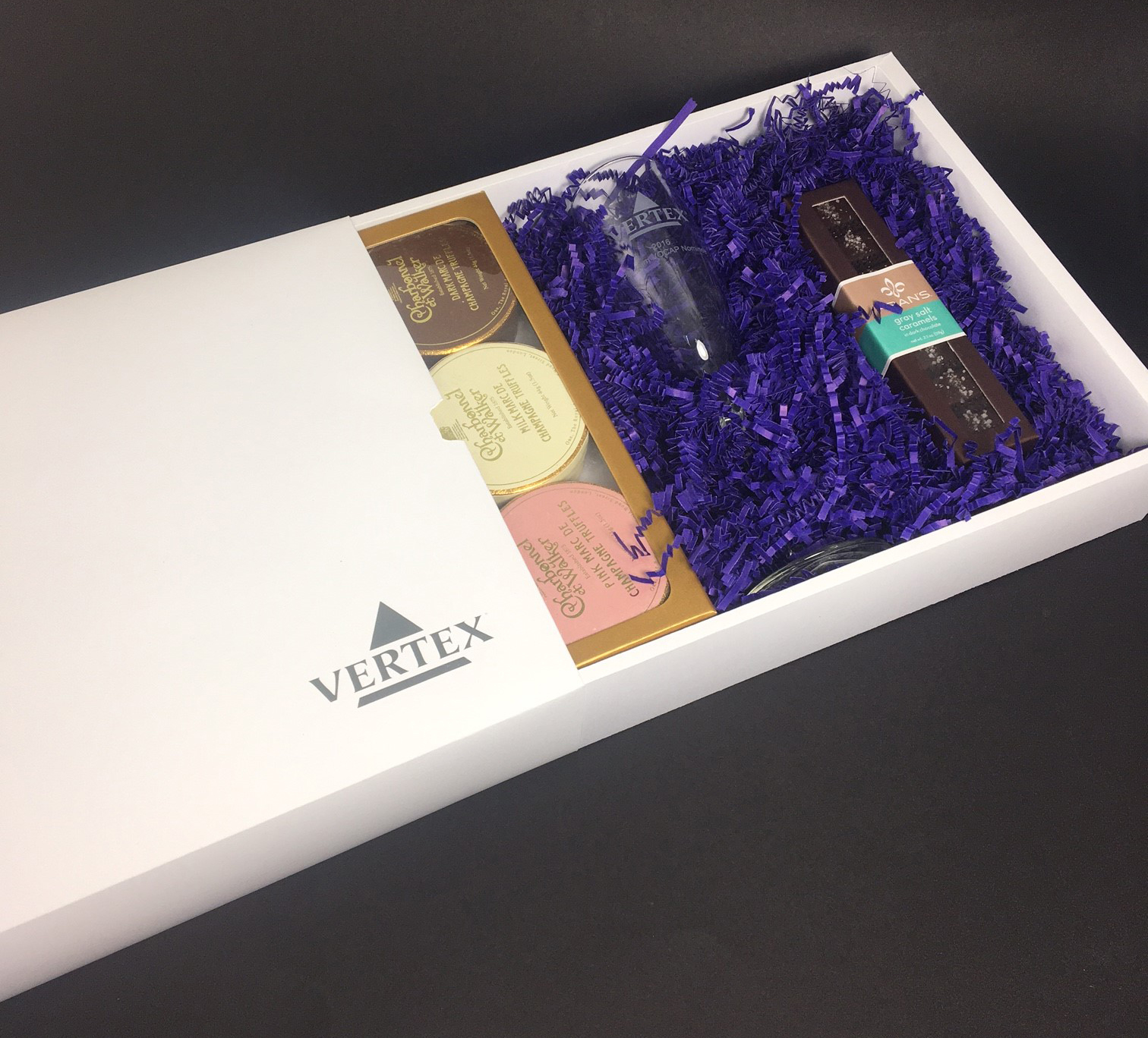 Custom Printed Full Color Slider Soft Touch Luxury Gift Box - 8.5x8.5x4 5