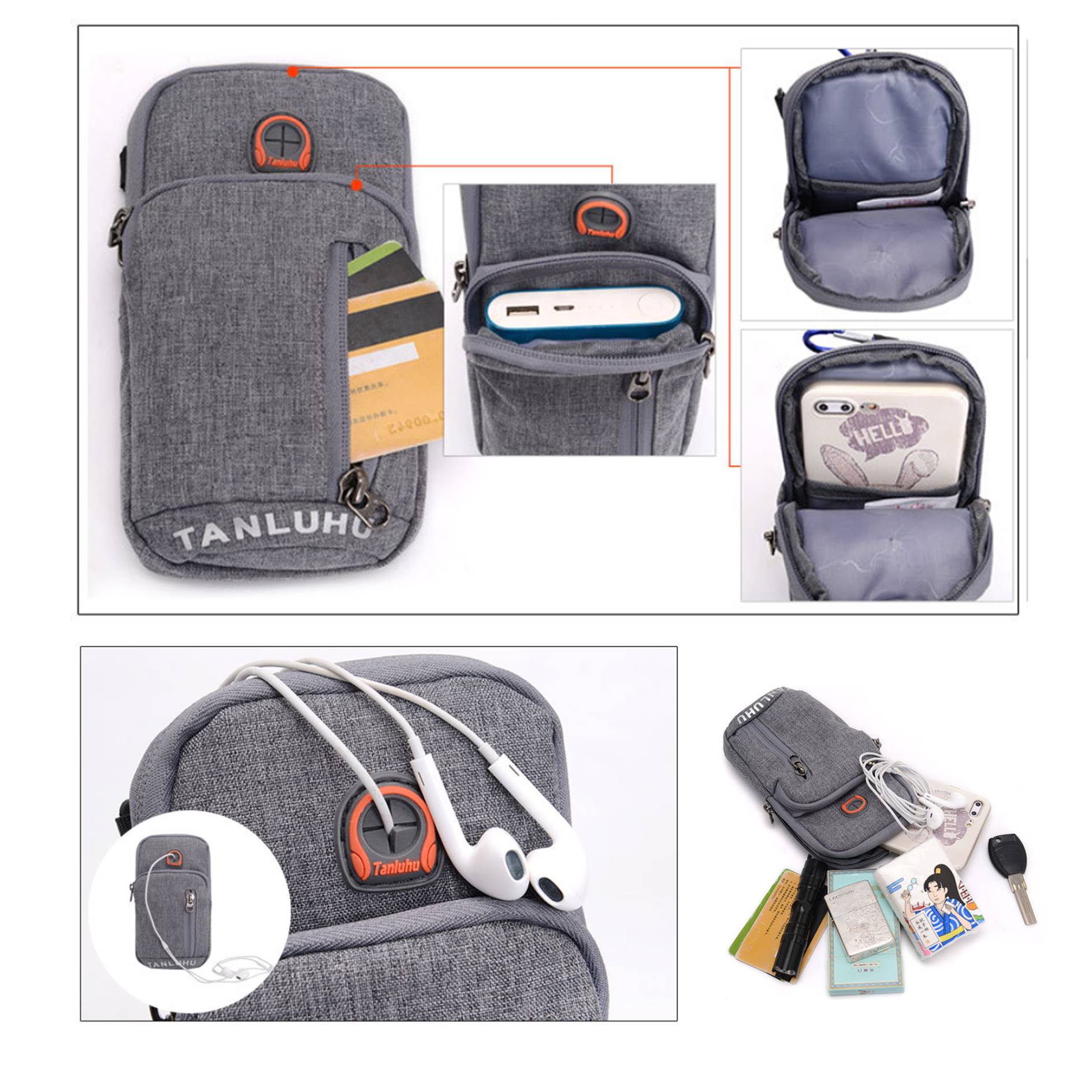 Cycling Running Shoulder Phone Arm Bag 3