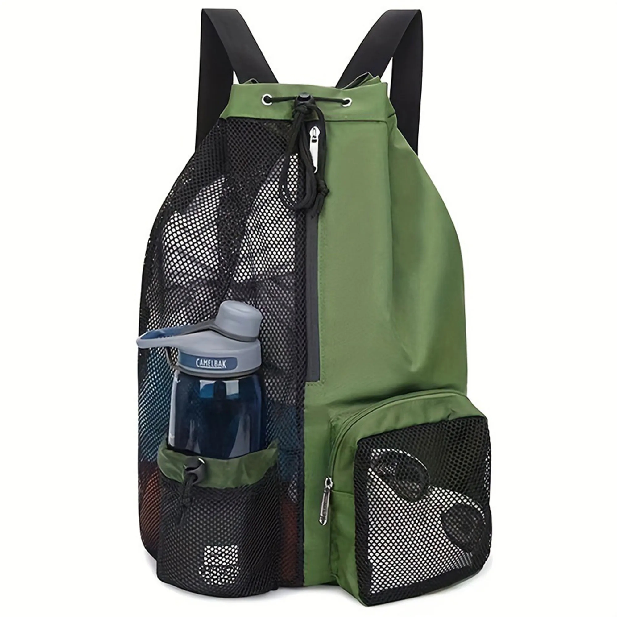 Multi-Function Breathable Mesh Drawstring Backpack 7