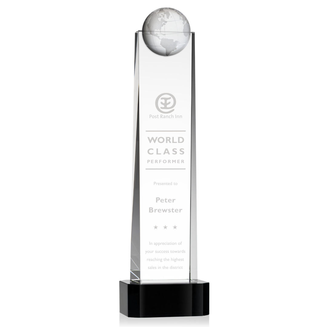 Sherbourne Globe Award on Base - Black 7