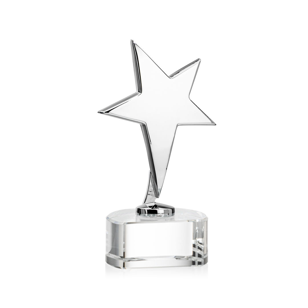 Tuscany Chrome Star VividPrint™ Award on Paragon Base-Clear 3