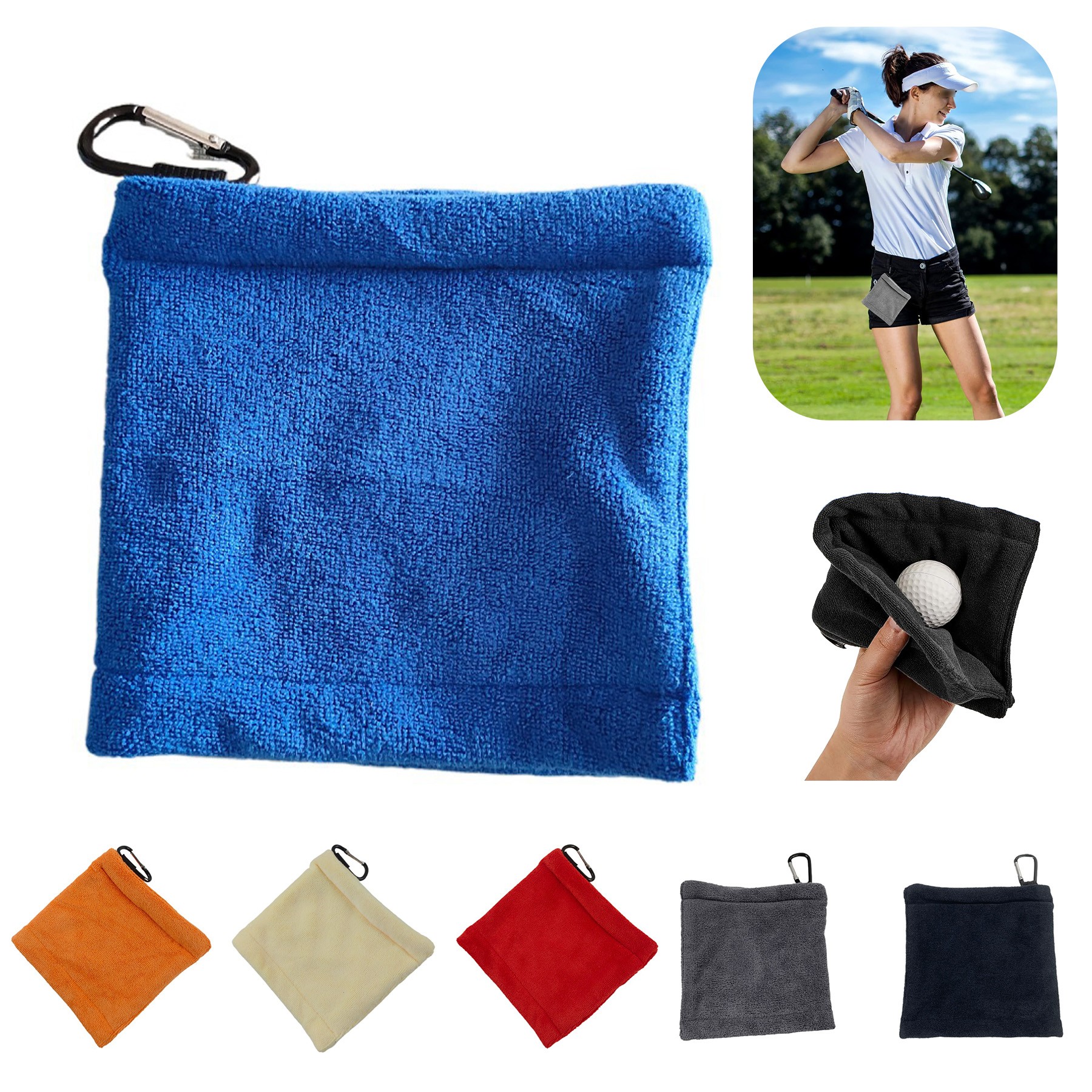 5.5 Inch Small Golf Pocket Towel