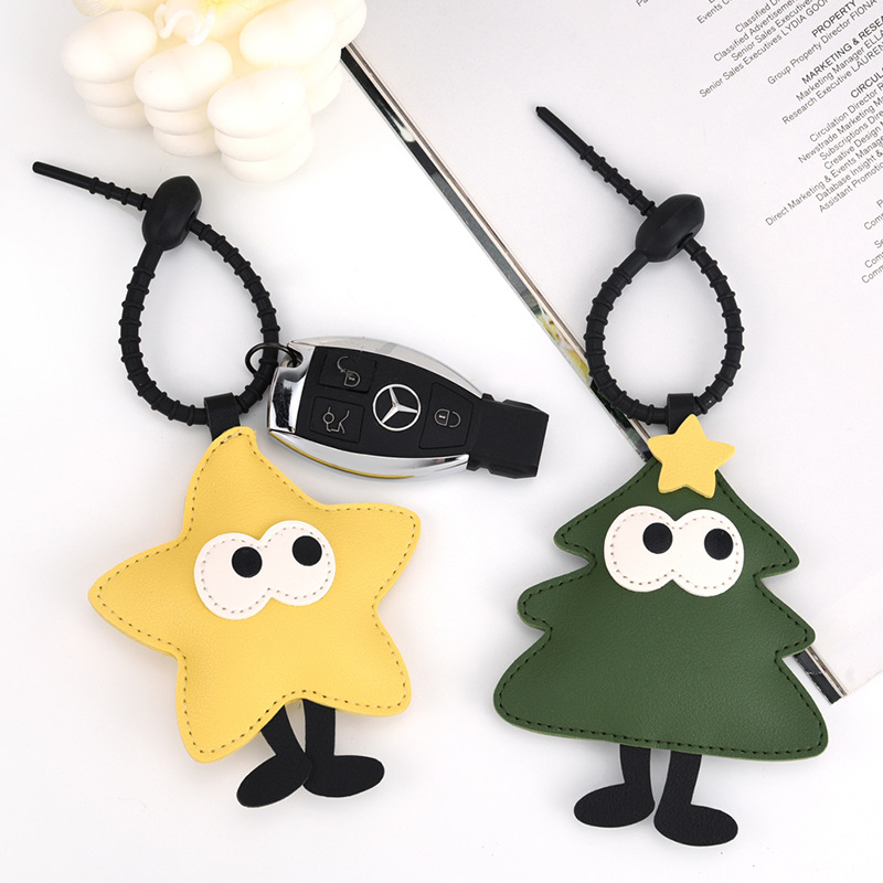 Christmas and New Year PU Pendant Bag Charms 9