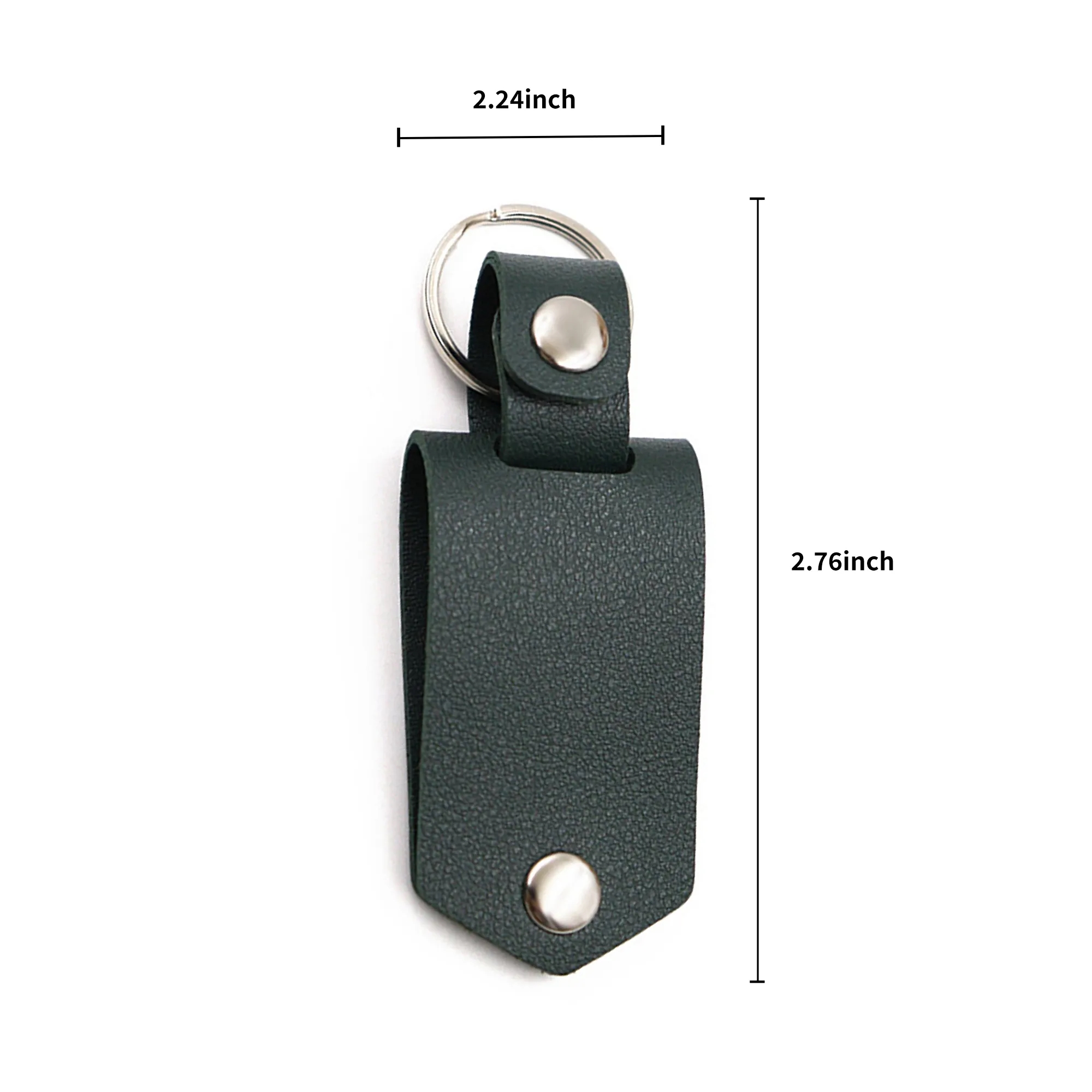 Water Resistant PU Leather Photo Keychain for Travel 13