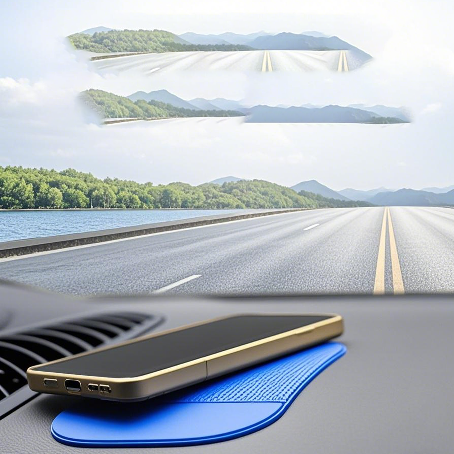 Universal Car Non-Slip Pad - Secures Phones & Decor Safely 4