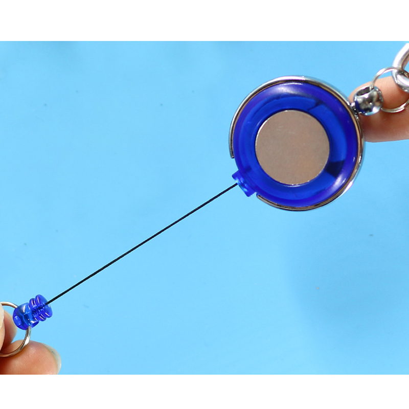 Telescopic Badge Reel with Key Chain 2