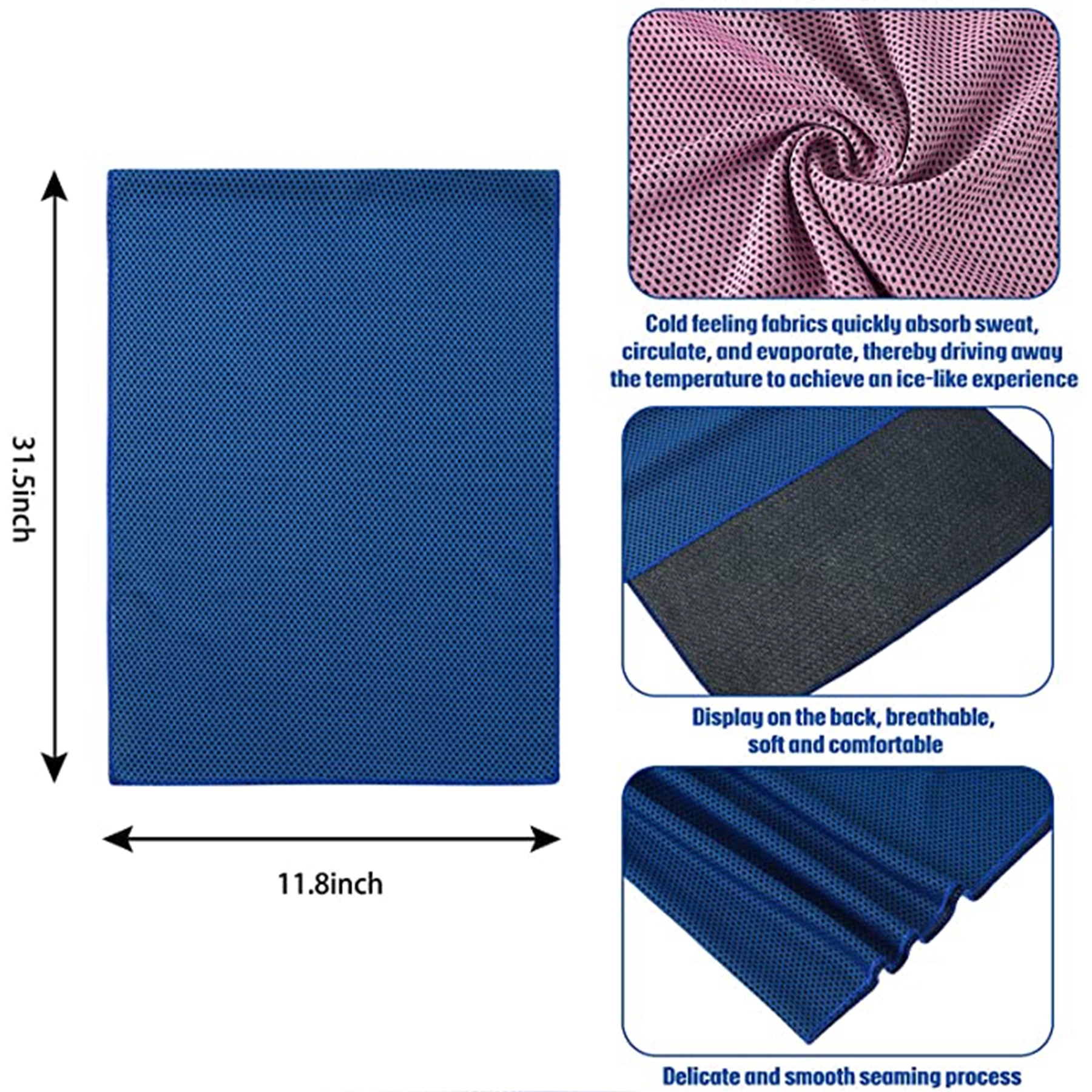 Breathable Microfiber Cooling Neck Towel 4