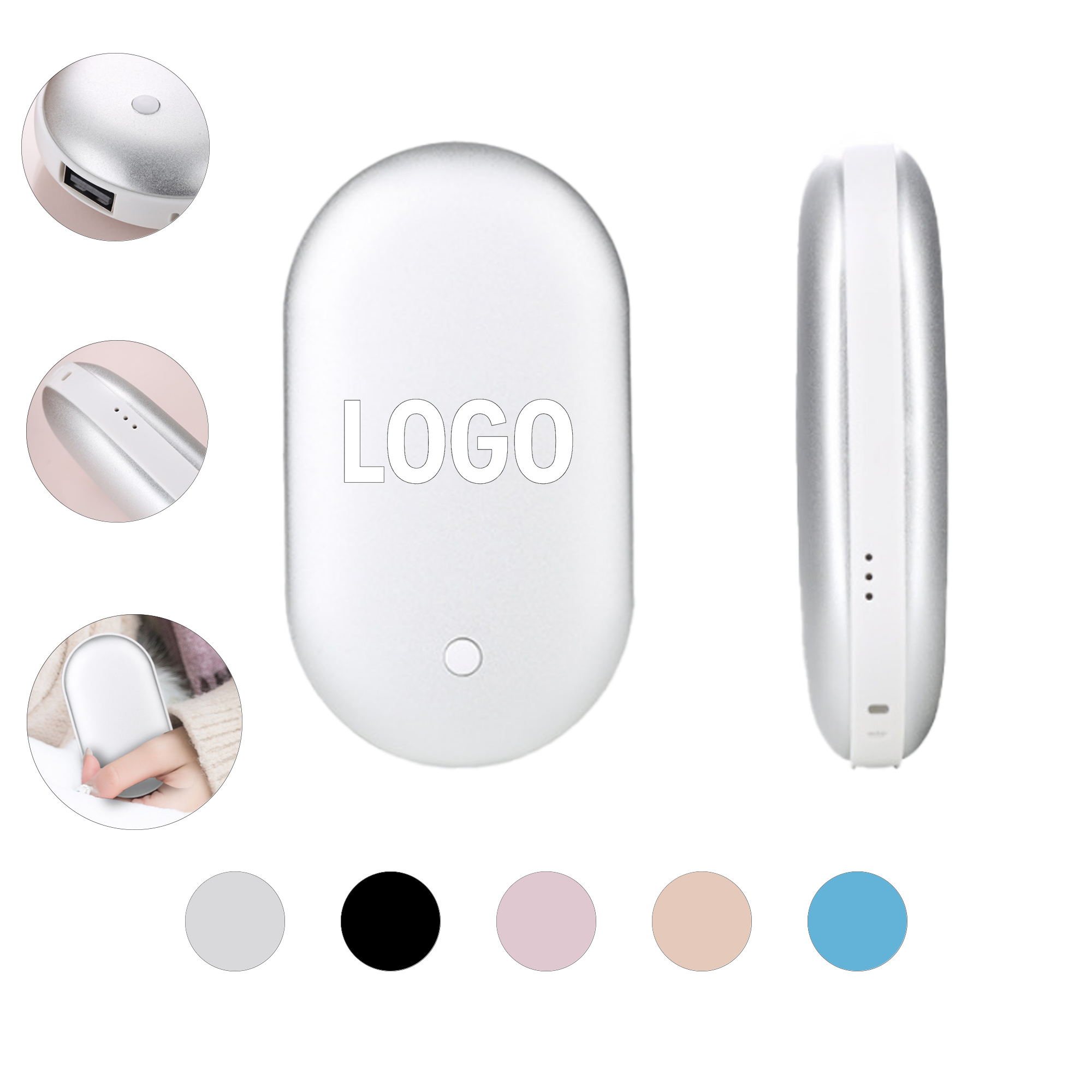 Dual-Function Electric Hand Warmer With Power Bank 2