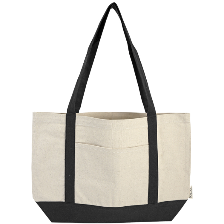 Dallas Recycled Cotton Front Pocket Tote, custom tote bag with logo imprint 2